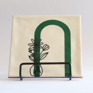 Bloemen voor een boog